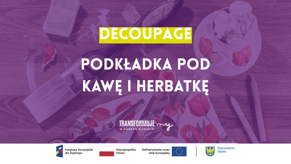 Zdjęcie: Decoupage – podkładka pod kawę i herbatkę