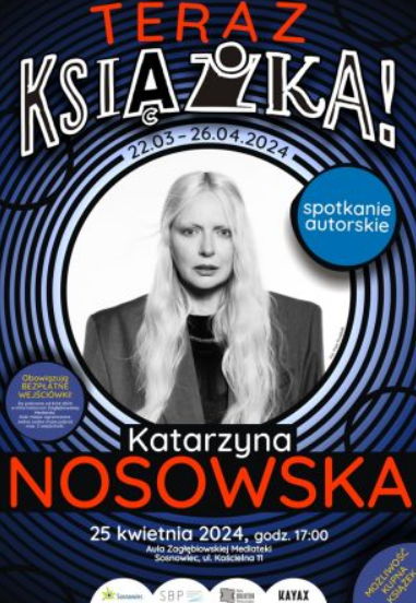 Zdjęcie: "Teraz książka!" – Katarzyna Nosowska w Zagłębiowskiej Mediatece!