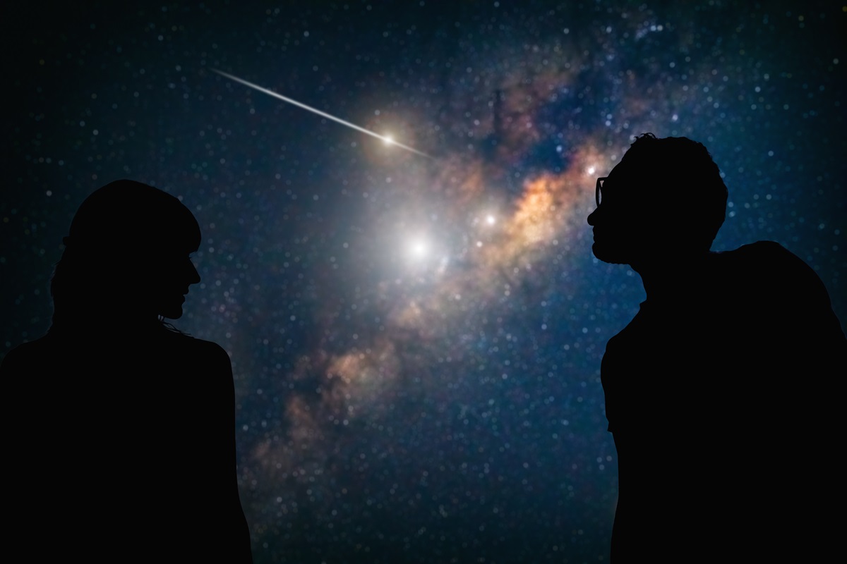 Zdjęcie: Noc Perseidów na stadionie lekkoatletycznym w Rudzie Śląskiej