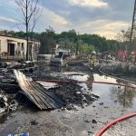 Groźny pożar przy ul. Kolejowej w Żorach. Ewakuowano 20 osób - galeria