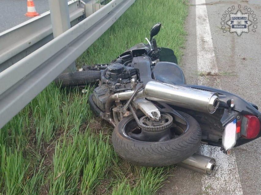 Śmiertelny wypadek motocyklisty na DK-81 w Mikołowie - galeria