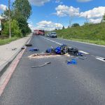 Śmiertelne zderzenie motocykla z busem na ulicy Częstochowskiej - galeria
