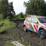 Wypadek na Wrak Race w Gliwicach. Oderwane koło pojazdu uderzyło w uczestniczkę - galeria