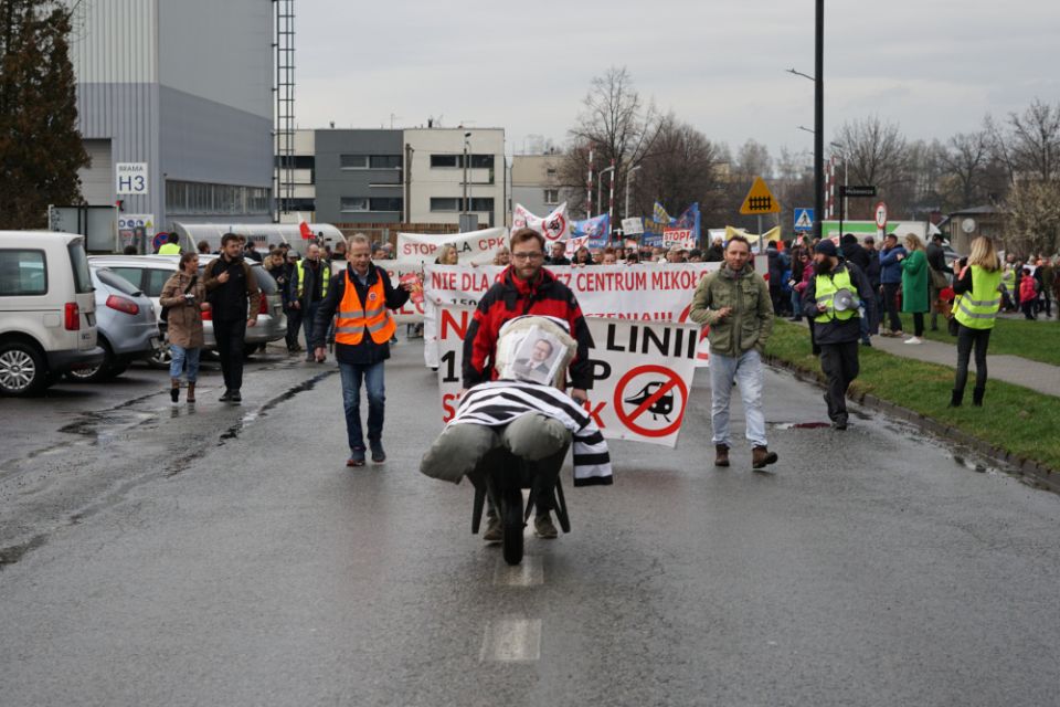 Protest przeciw CPK/KDP w Mikołowie - 31 marca 2023 roku