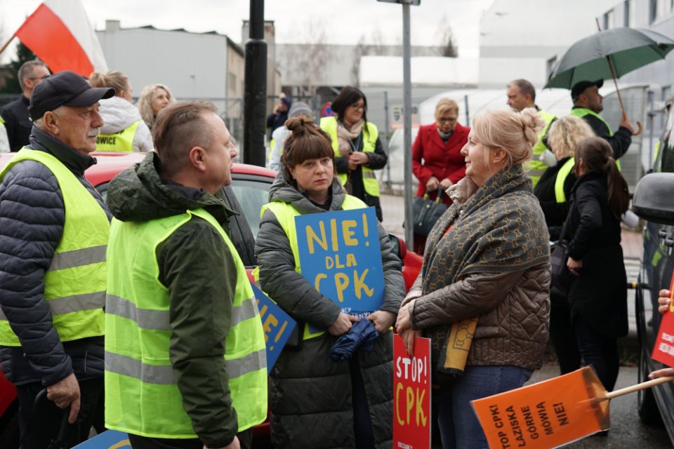 Protest przeciw CPK/KDP w Mikołowie - 31 marca 2023 roku