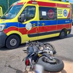 Wypadek motocyklisty na A1. Groźne zdarzenie w rejonie Żory-Rówień - galeria