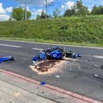 Śmiertelne zderzenie motocykla z busem na ulicy Częstochowskiej - galeria