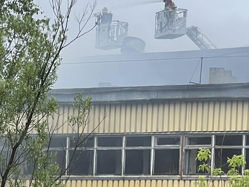 Kaczyce: Na terenie dawnej kopalni „Morcinek” miał miejsce pożar starej lokomotywowni - galeria