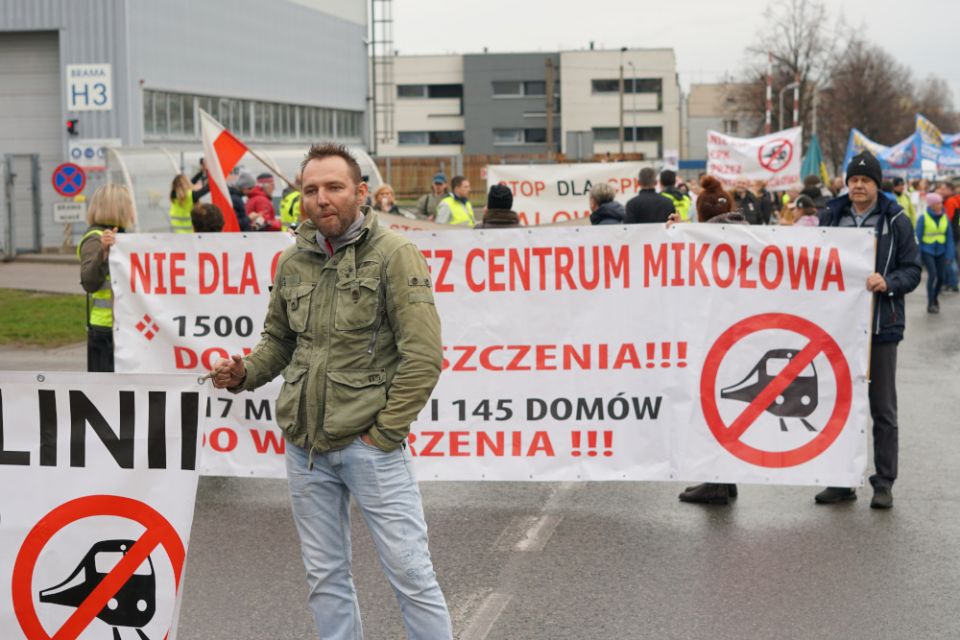 Protest przeciw CPK/KDP w Mikołowie - 31 marca 2023 roku