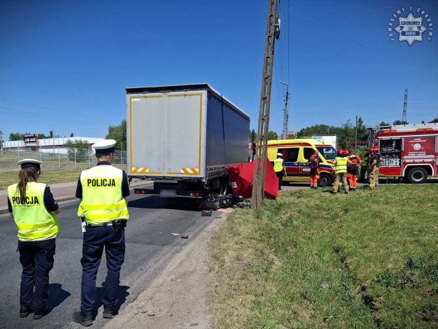 Czarny Alert Drogowy - w Czeladzi zginął 18-letni motocyklista - galeria