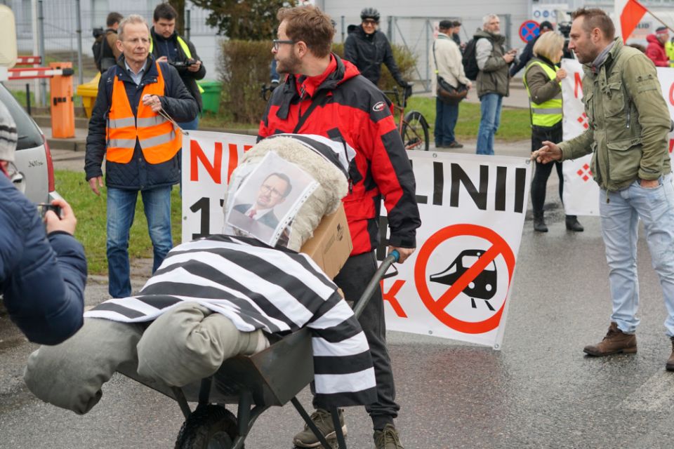 Protest przeciw CPK/KDP w Mikołowie - 31 marca 2023 roku