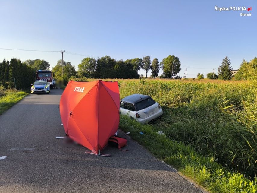 Tragedia w Bieruniu. Rowerzysta śmiertelnie potrącony na przejeździe dla rowerów - galeria