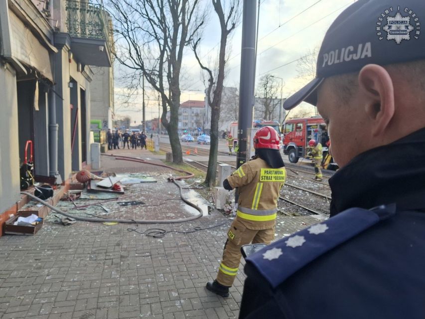 Wybuch gazu w lokalu gastronomicznym w Częstochowie [FOTO] - galeria