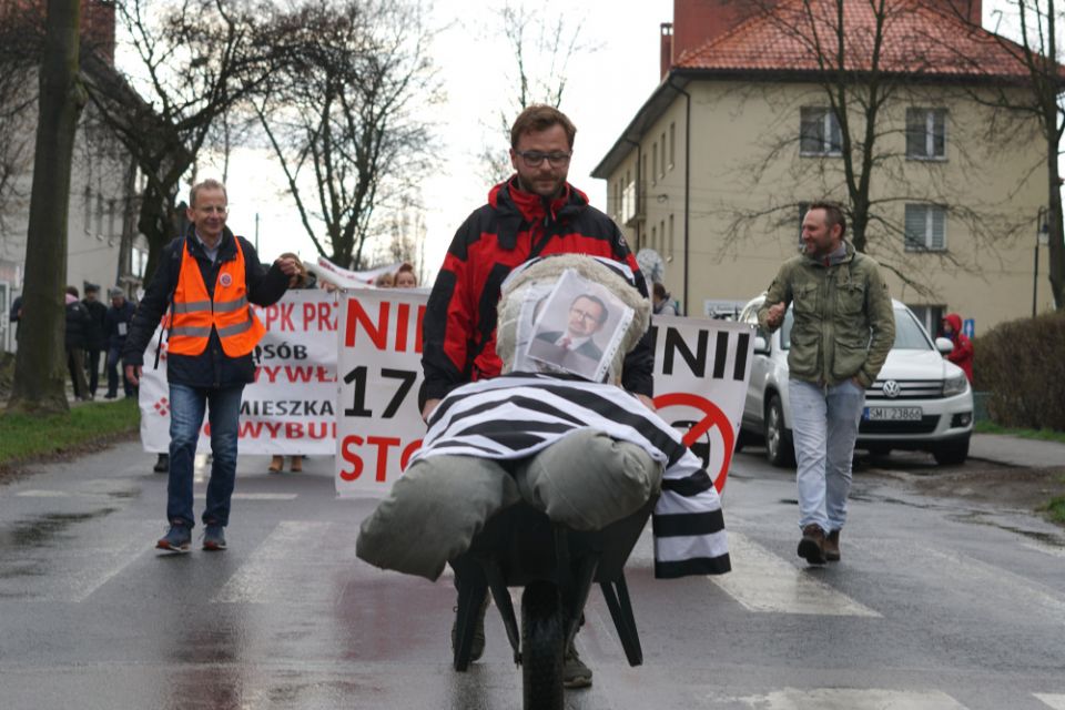 Protest przeciw CPK/KDP w Mikołowie - 31 marca 2023 roku