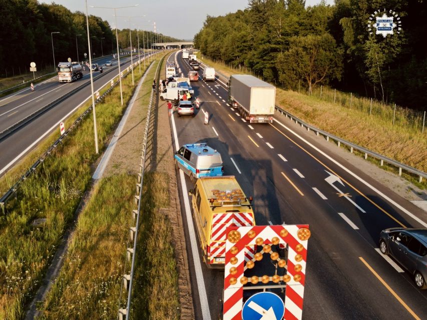 Groźne zdarzenie na mysłowickim odcinku autostrady A4 - galeria