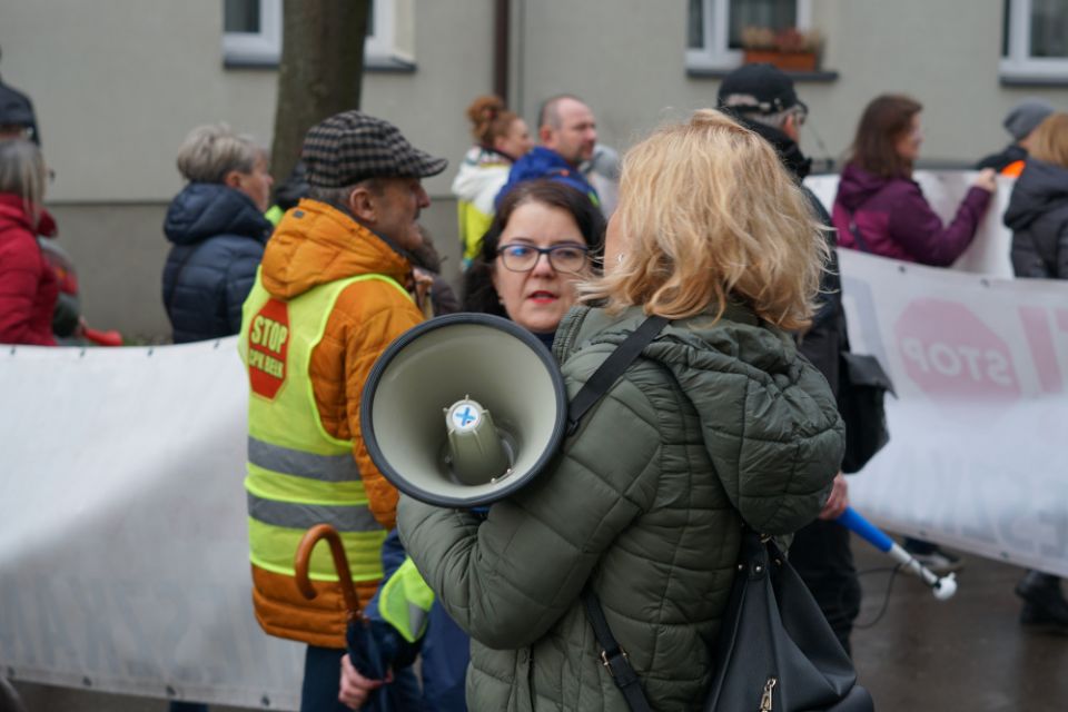 Protest przeciw CPK/KDP w Mikołowie - 31 marca 2023 roku