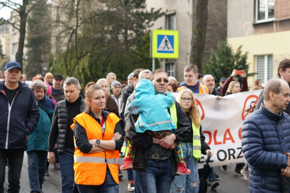 Protest przeciw CPK/KDP w Mikołowie - 31 marca 2023 roku