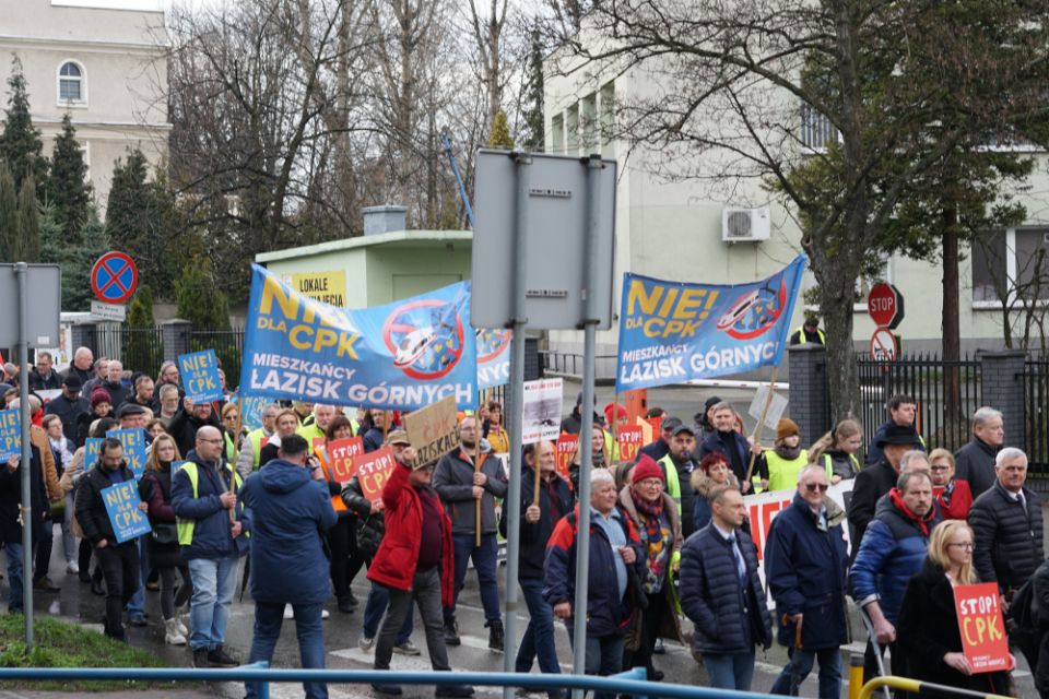 Protest przeciw CPK/KDP w Mikołowie - 31 marca 2023 roku