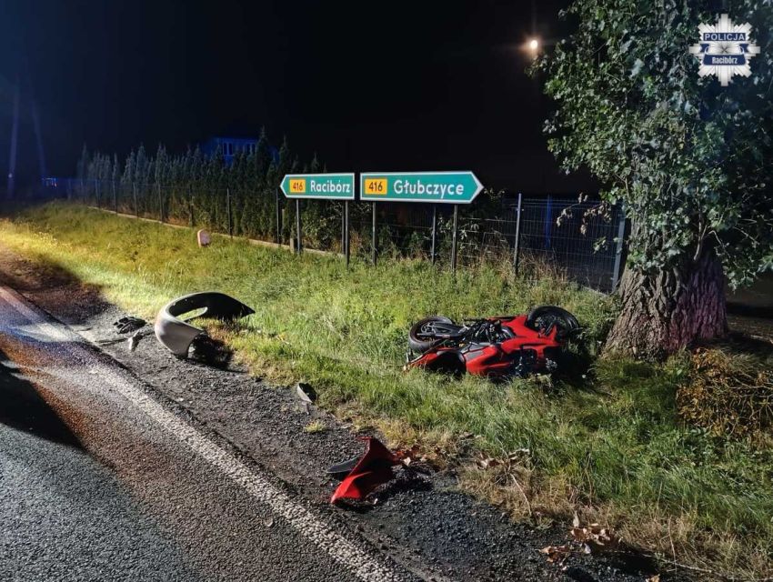 Wypadek w Żerdzinach. Motocyklista w szpitalu, kierowca Forda był pijany - galeria