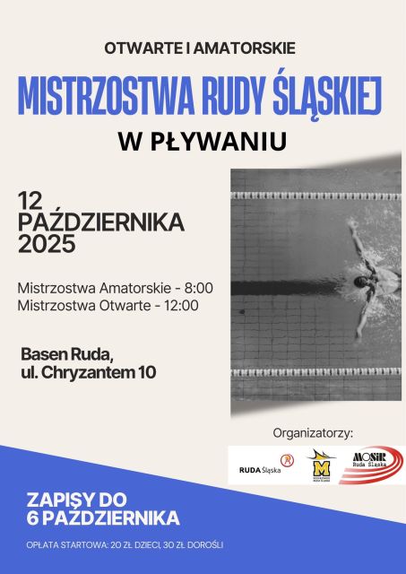 Otwarte i Amatorskie Mistrzostwa Rudy Śląskiej w Pływaniu - galeria