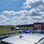 Wypadek motocyklisty na A1. Groźne zdarzenie w rejonie Żory-Rówień - galeria
