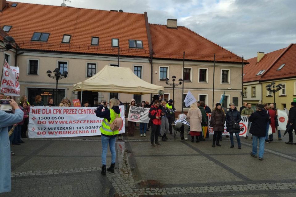 Protest przeciw CPK/KDP w Mikołowie - 31 marca 2023 roku