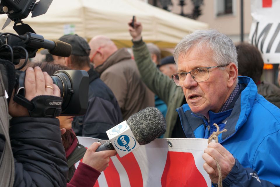 Protest przeciw CPK/KDP w Mikołowie - 31 marca 2023 roku