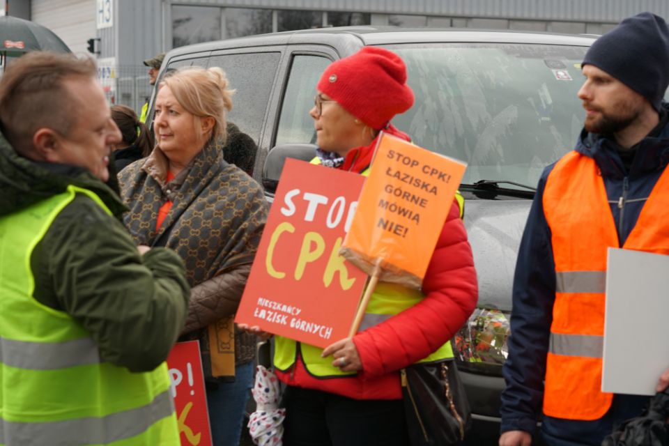 Protest przeciw CPK/KDP w Mikołowie - 31 marca 2023 roku