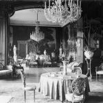 Pałac w Pszczynie - sala z okrągłym stołem (1918-1944)/fot. NAC