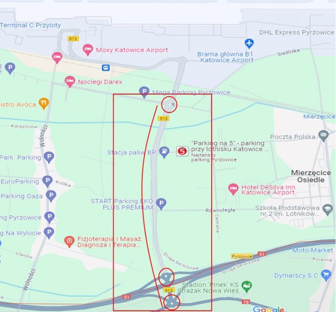 Uwaga kierowcy! Wystąpią utrudnienia w rejonie katowickiego lotniska - galeria