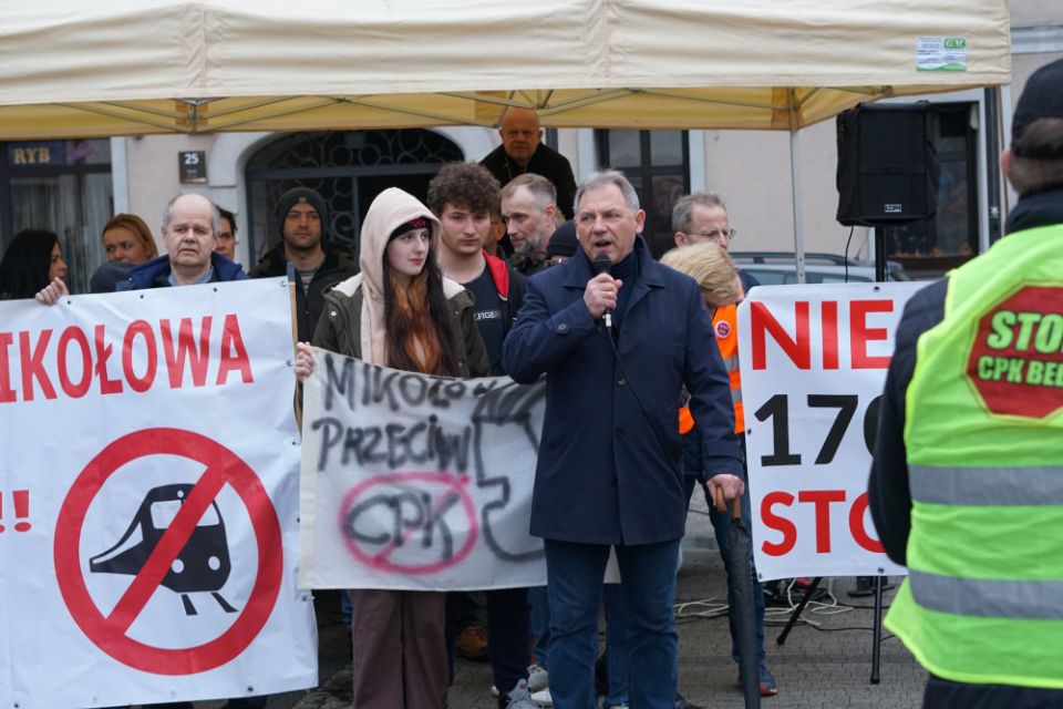 Protest przeciw CPK/KDP w Mikołowie - 31 marca 2023 roku
