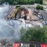 Groźny pożar przy ul. Kolejowej w Żorach. Ewakuowano 20 osób - galeria