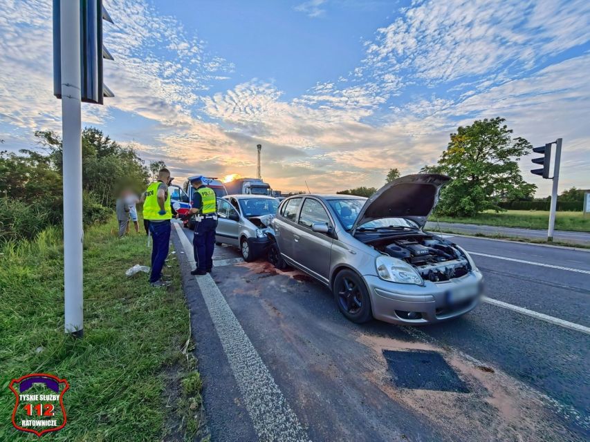 Groźny wypadek w Tychach. Lądował śmigłowiec LPR! - galeria