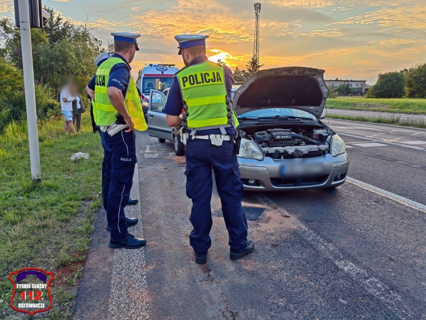Groźny wypadek w Tychach. Lądował śmigłowiec LPR! - galeria