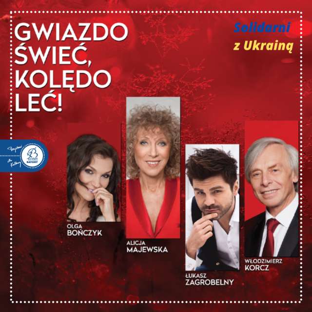 Koncert kolęd i pastorałek: Alicja Majewska, Olga Bończyk, Włodzimierz Korcz, Łukasz Zagrobelny - galeria
