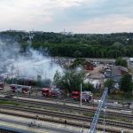 Groźny pożar przy ul. Kolejowej w Żorach. Ewakuowano 20 osób - galeria