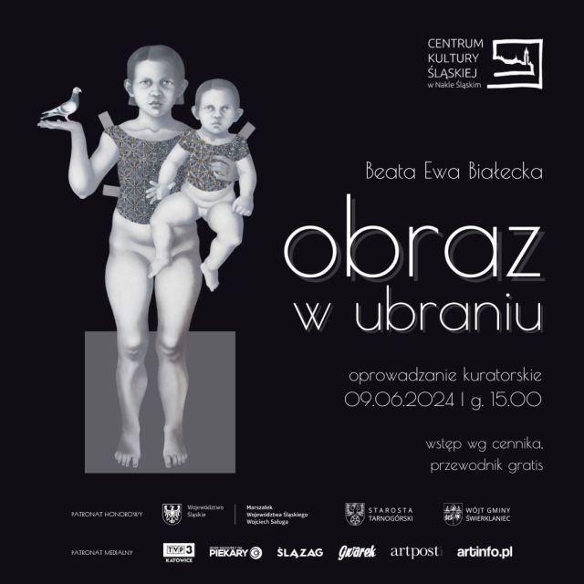 Oprowadzanie kuratorskie po wystawie Beaty E. Białeckiej "Obraz w ubraniu" - galeria
