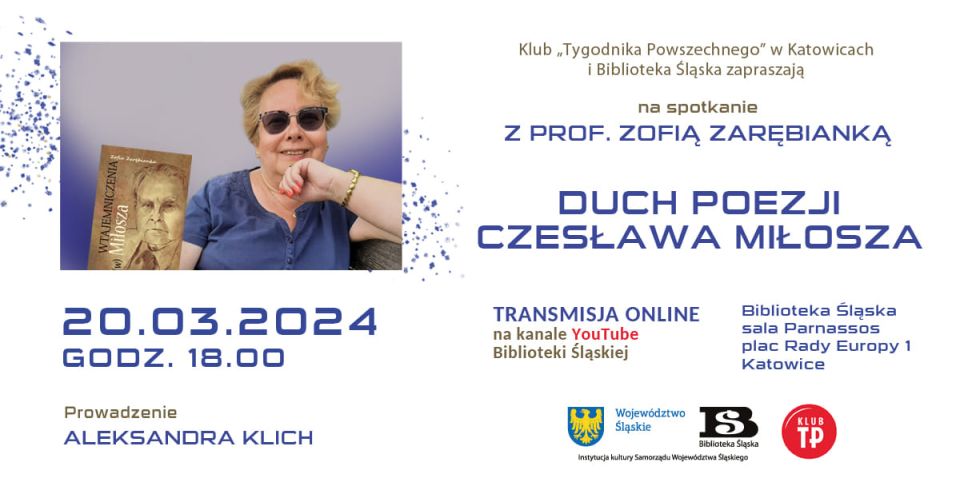 Klub "Tygodnika Powszechnego". Spotkanie z prof. Zofią Zarębianką w Bibliotece Śląskiej - galeria