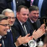 Andrzej Duda i Mateusz Morawiecki wzięli w sobotę udział w Karczmie Piwnej NSZZ "Solidarność". - galeria