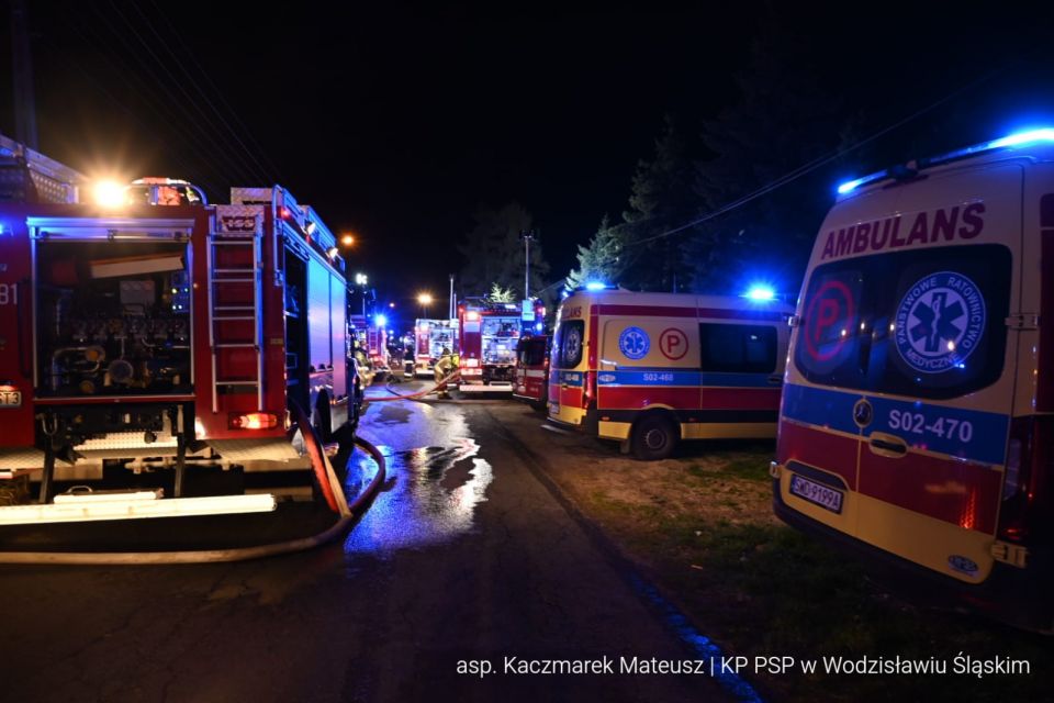 Tragiczny pożar w Pszowie. Nie żyje pięć osób - galeria