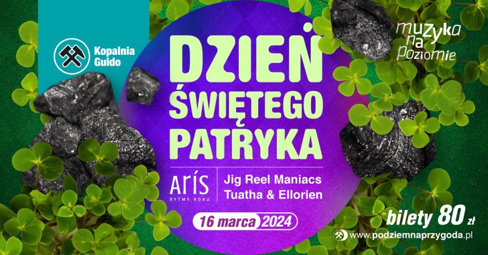 Dzień św. Patryka / Muzyka na poziomie / widowisko "Aris" / Jig Reel Maniacs i Tuatha & Ellorien - galeria