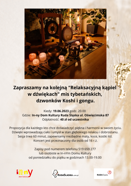 Koncert "Relaksacyjna kąpiel w dźwiękach" - galeria