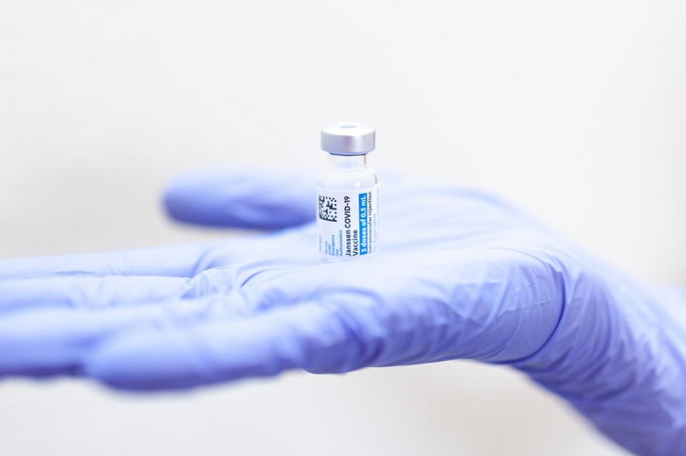 Jednodawkowa szczepionka Johnson&Johnson w hali gliwickiego lodowiska Tafla - galeria