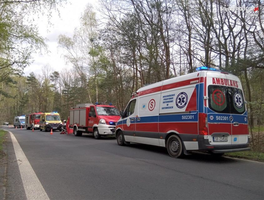 Śmiertelny wypadek w Tychach. Nie żyje motocyklista! - galeria