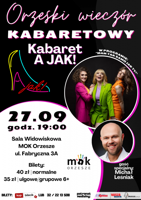 Orzeski Wieczór Kabaretowy - FKabaret A JAK! - galeria