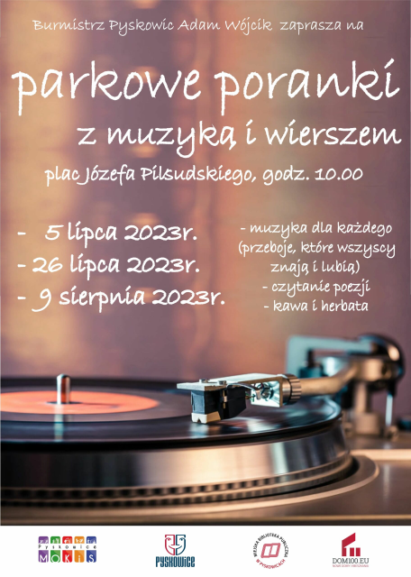 Parkowe Poranki z muzyką i wierszem - galeria