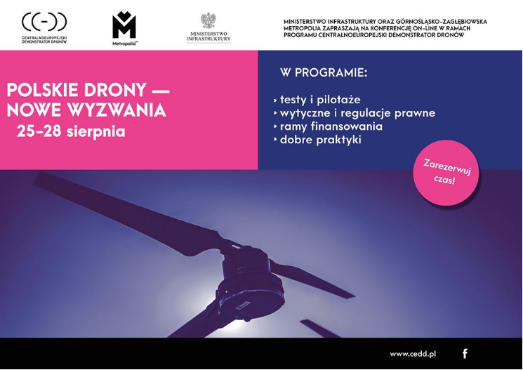 Polskie drony - nowe wyzwania. Zaproszenie do udziału w konferencji on-line - galeria