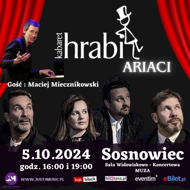 Kabaret Hrabi ARIACI  z gościem spec. Maciejem Miecznikowskim - galeria