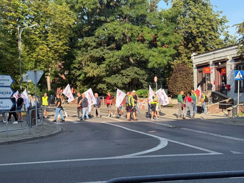 Strajk hutników w Rudzie Śląskiej: Walka o przetrwanie Huty Pokój. Zablokowane centrum miasta - galeria