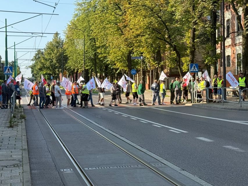 Strajk hutników w Rudzie Śląskiej: Walka o przetrwanie Huty Pokój. Zablokowane centrum miasta - galeria